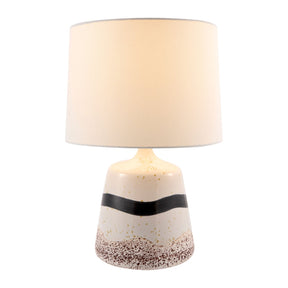 Modern European furniture - Brown Speckled Ceramic Table Lamp - www.oroa.com