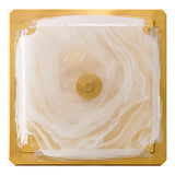 Modern European furniture - Gold Clear Glass Wall Lamp - www.oroa.com