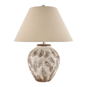  Modern European furniture - Rustic Brown Ceramic Table Lamp - www.oroa.com | Oroa.com