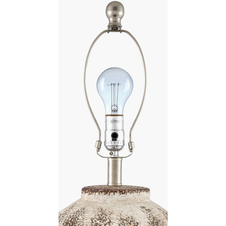 Modern European furniture - Rustic Brown Ceramic Table Lamp - www.oroa.com