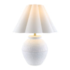 Modern European furniture - Scallop Folded Linen Table Lamp - www.oroa.com