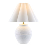 Modern European furniture - Scallop Folded Linen Table Lamp - www.oroa.com