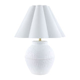 Modern European furniture - Scallop Folded Linen Table Lamp - www.oroa.com