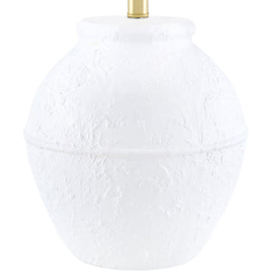   Scallop Folded Linen Table Lamp | Oroa.com