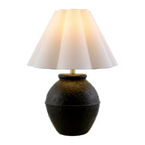 Modern European furniture - Scallop Folded Linen Table Lamp - www.oroa.com