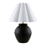 Modern European furniture - Scallop Folded Linen Table Lamp - www.oroa.com
