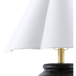   Scallop Folded Linen Table Lamp | Oroa.com