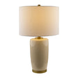 Modern European furniture - Glazed Ceramic Linen Table Lamp - www.oroa.com