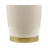 Modern European furniture - Glazed Ceramic Linen Table Lamp - www.oroa.com