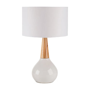   Ceramic Wood Base Table Lamp | Oroa.com