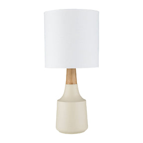 Modern European furniture - Drum Linen Shade Table Lamp - www.oroa.com