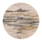 Modern furniture - Multicolored Viscose Wool Round Carpet - www.oroa.com