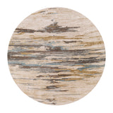 Modern furniture - Multicolored Viscose Wool Round Carpet - www.oroa.com