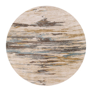   Modern furniture - Multicolored Viscose Wool Round Carpet - www.oroa.com | Oroa.com