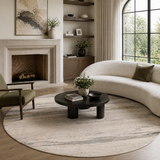 Modern European furniture - Viscose Wool Blend Round Carpet - www.oroa.com