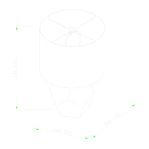   Modern European furniture - Faceted Glass Accent Table Lamp - www.oroa.com | Oroa.com