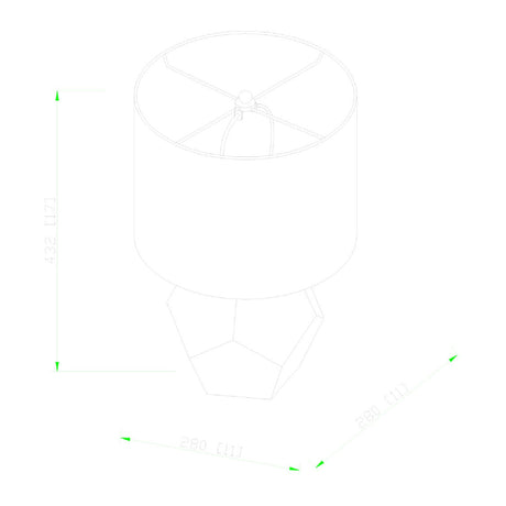 Modern European furniture - Faceted Glass Accent Table Lamp - www.oroa.com