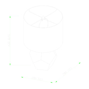   Modern European furniture - Faceted Glass Accent Table Lamp - www.oroa.com | Oroa.com