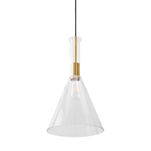   Conical Clear Glass Pendant Lamp | Oroa.com