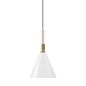   Conical Clear Glass Pendant Lamp | Oroa.com