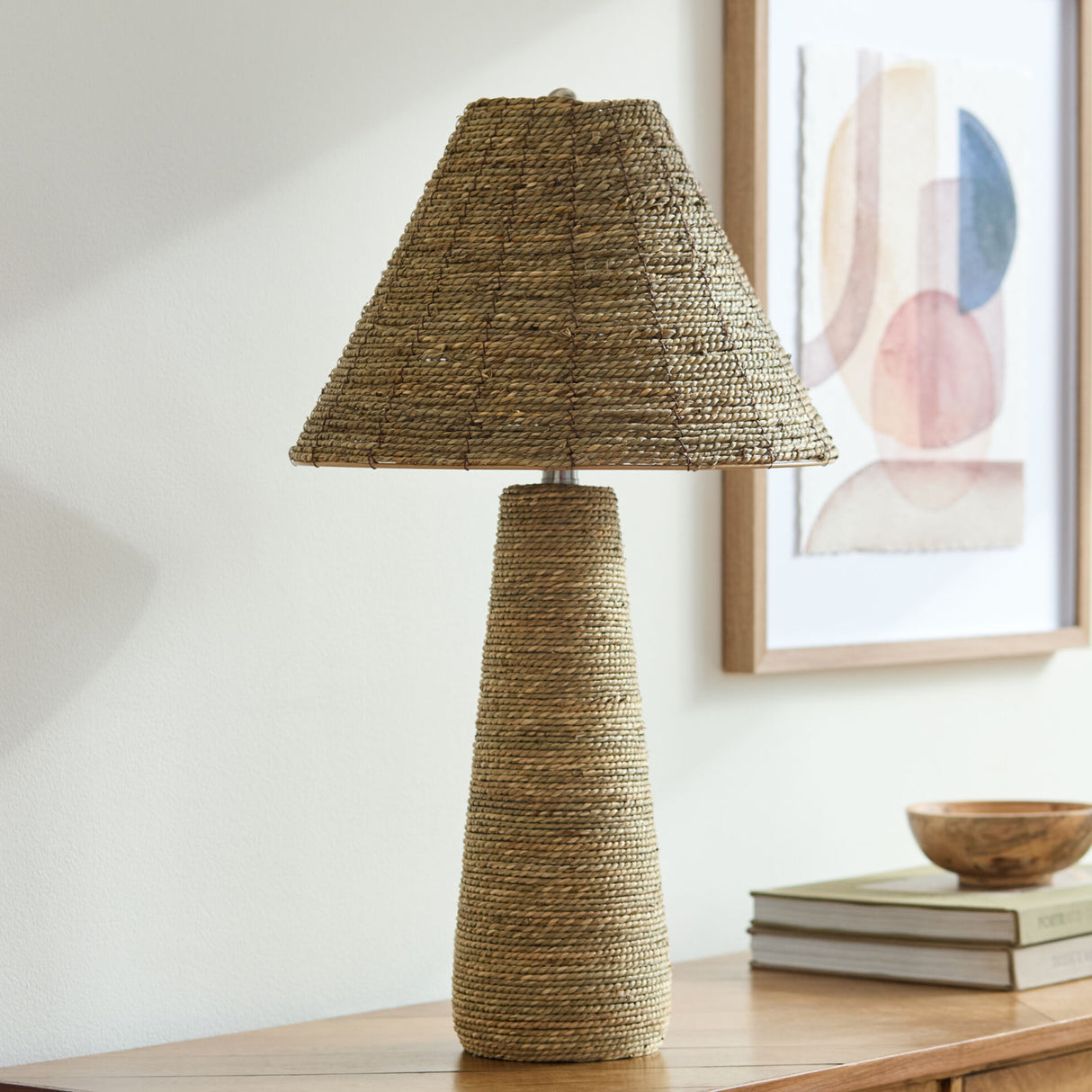   Modern European furniture - Rattan Wrapped Table Lamp - www.oroa.com | Oroa.com