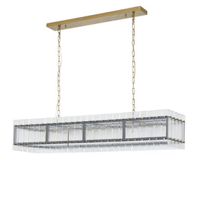 Modern European furniture - Glass Panels 10-Light Chandelier - www.oroa.com