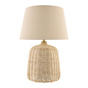   Beige Rattan Table Lamp | Oroa.com