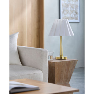   Iron Base Linen Table Lamp | Oroa.com