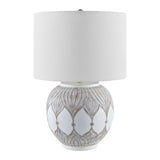 Modern European furniture - White Painted Accent Table Lamp - www.oroa.com