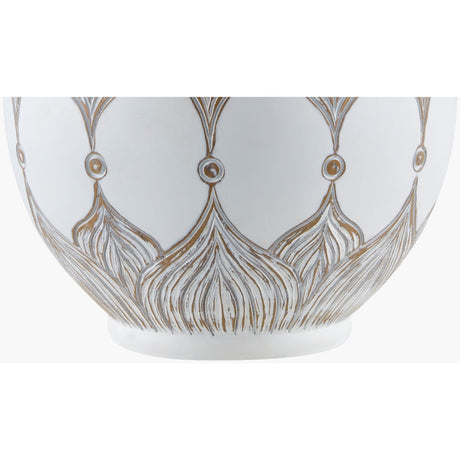 Modern European furniture - White Painted Accent Table Lamp - www.oroa.com