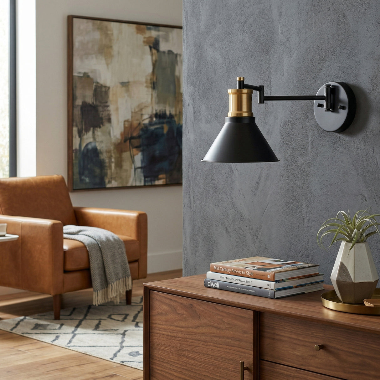   Modern European furniture - Black Metal Conical Wall Lamp - www.oroa.com | Oroa.com