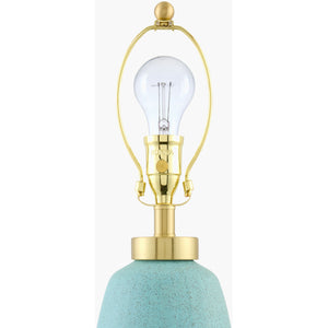   Modern European furniture - Glazed Teal Ceramic Table Lamp - www.oroa.com | Oroa.com