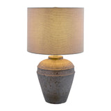 Modern European furniture - Gray Cement Accent Table Lamp - www.oroa.com