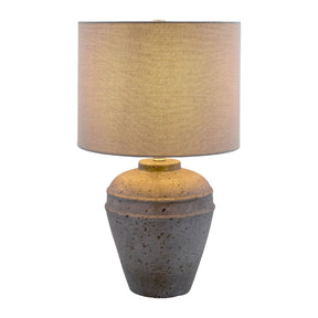 Modern European furniture - Gray Cement Accent Table Lamp - www.oroa.com