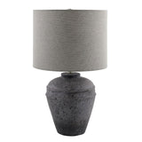 Modern European furniture - Gray Cement Accent Table Lamp - www.oroa.com
