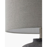 Modern European furniture - Gray Cement Accent Table Lamp - www.oroa.com