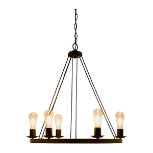   Modern European furniture - Copper Ring 5-Light Chandelier - www.oroa.com | Oroa.com