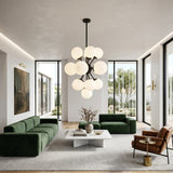 Modern European furniture - Glass Globes 16-Light Chandelier - www.oroa.com