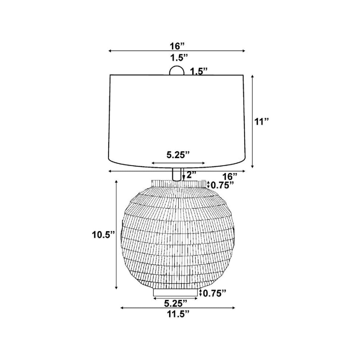   Antiqued Black Accent Table Lamp | Oroa.com