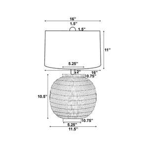   Antiqued Black Accent Table Lamp | Oroa.com