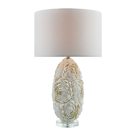 Modern European furniture - White Inlaid Shell Table Lamp - www.oroa.com
