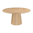 Modern furniture - Round Travertine Dining Table - www.oroa.com