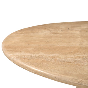   Modern furniture - Round Travertine Dining Table - www.oroa.com | Oroa.com