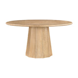 Modern furniture - Round Travertine Dining Table - www.oroa.com
