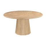 Modern furniture - Round Travertine Dining Table - www.oroa.com