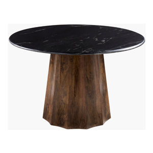   Black Marble Round Dining Table | Oroa.com