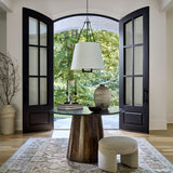Modern European furniture - Black Marble Round Dining Table - www.oroa.com