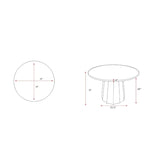 Modern furniture - Round Travertine Dining Table - www.oroa.com