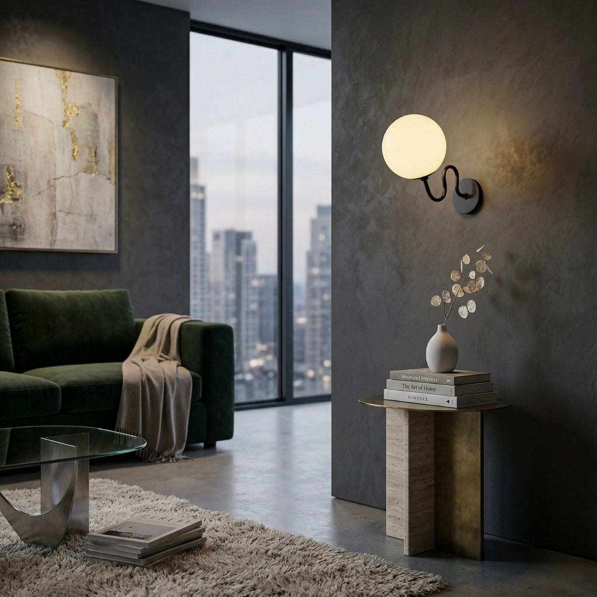   Modern European furniture - Wavy Iron Wall Lamp - www.oroa.com | Oroa.com