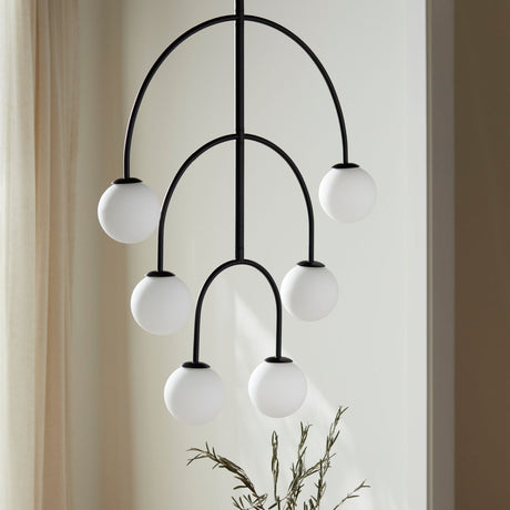 Modern European furniture - Back Arched 6-Light Chandelier - www.oroa.com